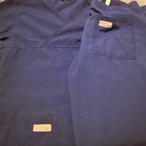 Navy urbane scrubs XSP pant, xs shirt.
